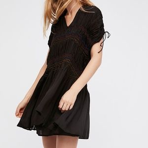 FREE PEOPLE Love on the Run Black Dress NWT sz Med